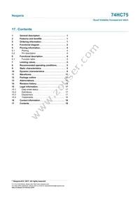 74HC75DB Datasheet Page 19