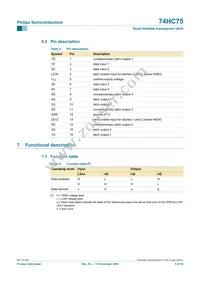 74HC75N Datasheet Page 5