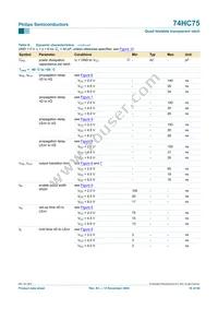 74HC75N Datasheet Page 10