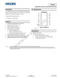 74HC86S14-13 Datasheet Cover