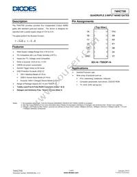 74HCT00S14-13 Datasheet Cover