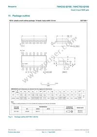 74HCT02D-Q100 Datasheet Page 7
