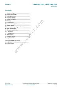 74HCT04DB-Q100J Datasheet Page 14