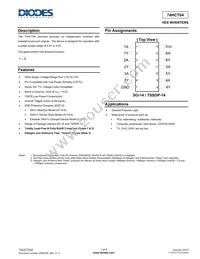 74HCT04S14-13 Datasheet Cover