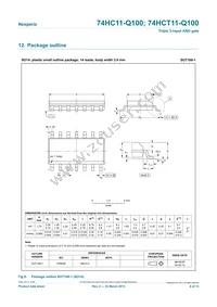 74HCT11D-Q100J Datasheet Page 8