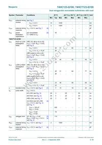 74HCT123D-Q100 Datasheet Page 9