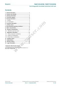 74HCT123D-Q100 Datasheet Page 20