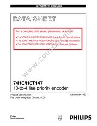 74HCT147D Datasheet Cover