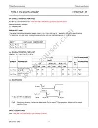 74HCT147D Datasheet Page 7