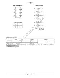 74HCT14DTR2G Datasheet Page 2