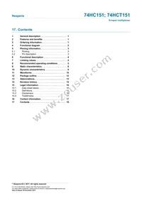 74HCT151D/AUJ Datasheet Page 18