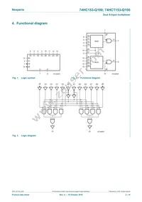 74HCT153D-Q100J Datasheet Page 2