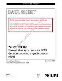 74HCT160PW Datasheet Page 2