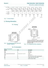 74HCT164BQ-Q100X Datasheet Page 3