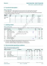 74HCT164BQ-Q100X Datasheet Page 4