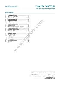 74HCT164N Datasheet Page 20