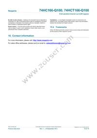 74HCT166D-Q100J Datasheet Page 18