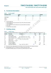 74HCT174D-Q100J Datasheet Page 4