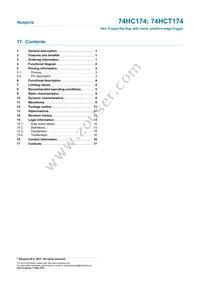 74HCT174PW Datasheet Page 17