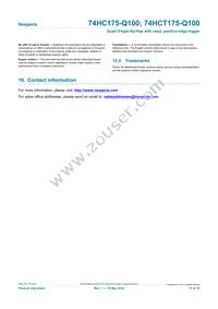 74HCT175PW-Q100J Datasheet Page 17