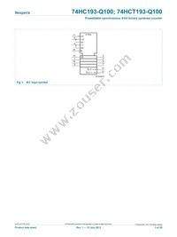 74HCT193D-Q100J Datasheet Page 3