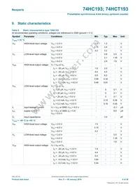 74HCT193DB Datasheet Page 8