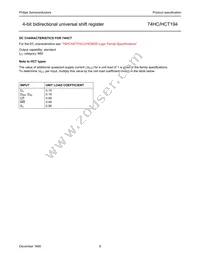 74HCT194D Datasheet Page 8