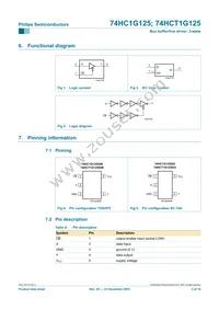 74HCT1G125GW Datasheet Page 4