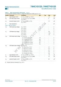 74HCT1G125GW Datasheet Page 7