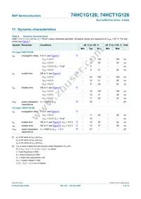 74HCT1G126GW Datasheet Page 6