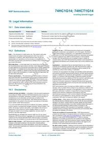 74HCT1G14GW Datasheet Page 15