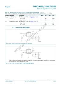 74HCT1G66GV Datasheet Page 11