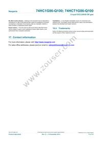 74HCT1G86GW-Q100H Datasheet Page 11