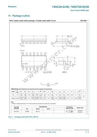 74HCT20D-Q100 Datasheet Page 8