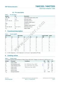 74HCT253N Datasheet Page 4