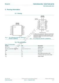 74HCT259BQ-Q100 Datasheet Page 3
