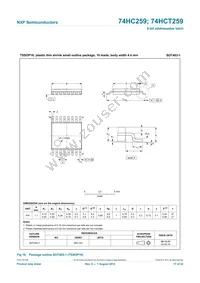 74HCT259N Datasheet Page 17