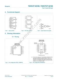 74HCT27BQ-Q100X Datasheet Page 2