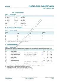 74HCT27BQ-Q100X Datasheet Page 3