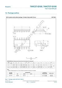 74HCT27BQ-Q100X Datasheet Page 9