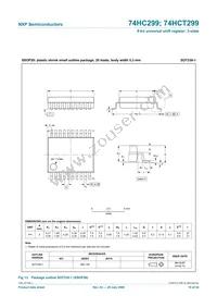 74HCT299PW Datasheet Page 19