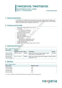 74HCT2G125GD Datasheet Cover