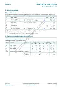 74HCT2G125GD Datasheet Page 3