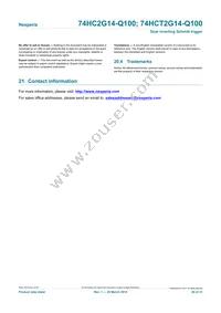 74HCT2G14GW-Q100H Datasheet Page 20