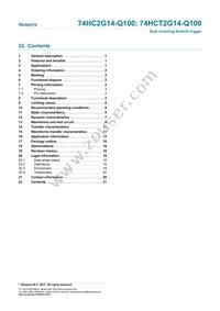 74HCT2G14GW-Q100H Datasheet Page 21