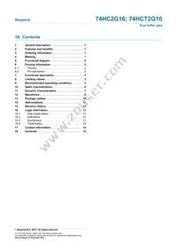 74HCT2G16GWH Datasheet Page 15