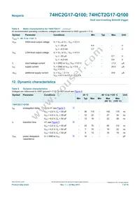 74HCT2G17GV-Q100H Datasheet Page 7