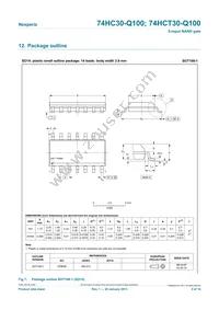 74HCT30PW-Q100J Datasheet Page 9