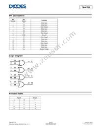 74HCT32S14-13 Datasheet Page 2