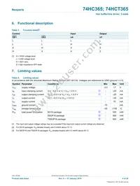 74HCT365D/AUJ Datasheet Page 4